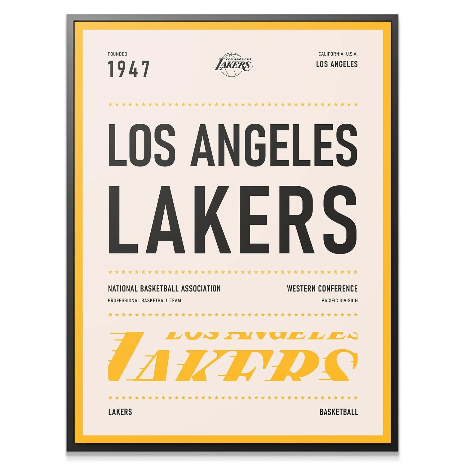 Team Poster - Lakers - Image 3